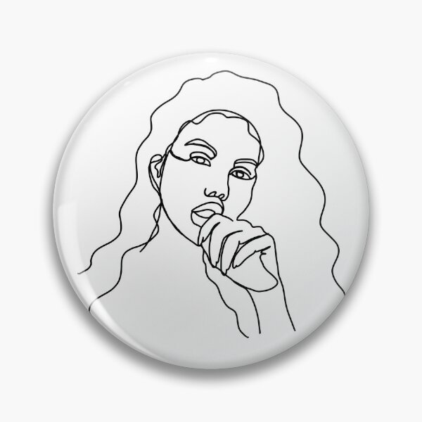Item preview, Long Hair Feminine minimalist lines designed and sold by SheaDesign.