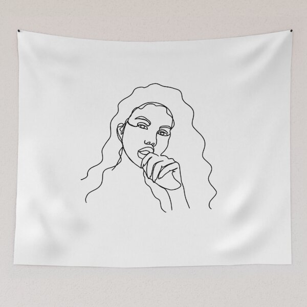 Item preview, Long Hair Feminine minimalist lines designed and sold by SheaDesign.