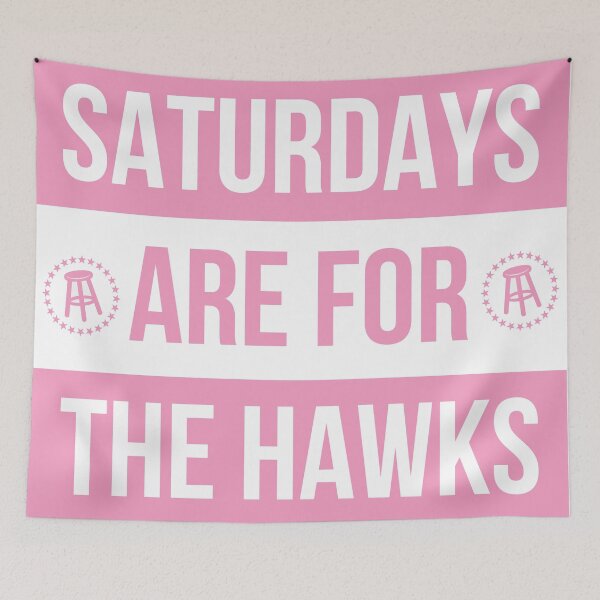 Item preview, Saturdays are for the Hawks Pink designed and sold by NicholasForbes.