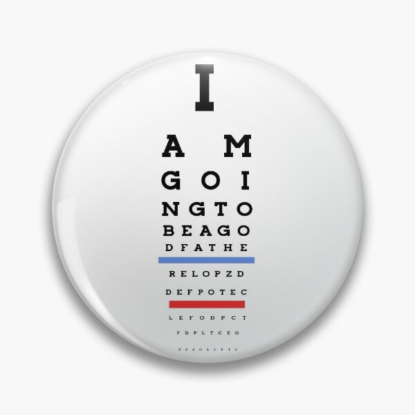 Item preview, I am going to be a godfather! Eye Chart designed and sold by rhserra.