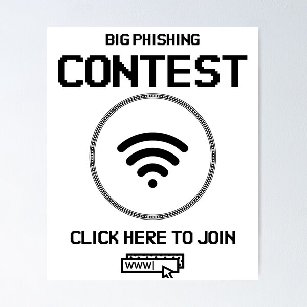 Item preview, Big Phishing Contest - Click here to join! - Funny Computer Hacker Design designed and sold by aurielphoenix.