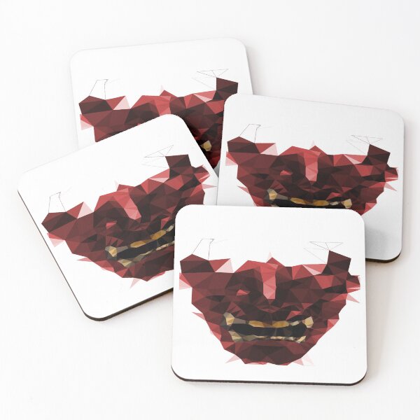 Item preview, Geometric Oni Mask Red designed and sold by DesignBros.
