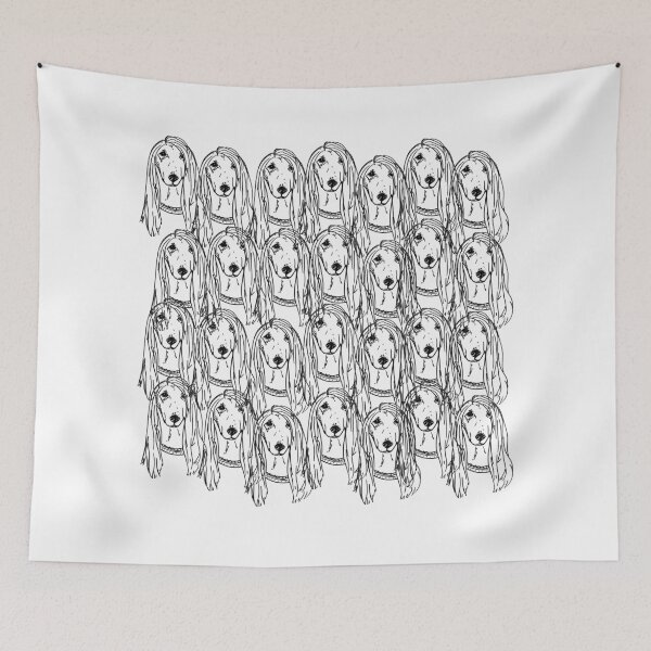 Item preview, Afgan Hound pattern designed and sold by NinaBetterNot.