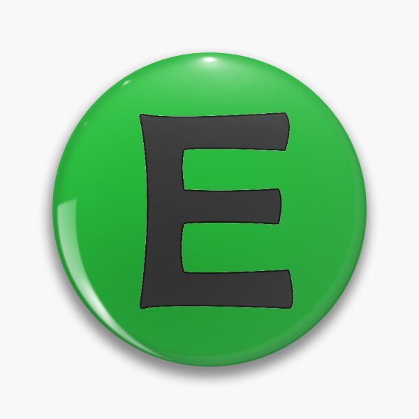 Item preview, letter e black designed and sold by ZiphGames.