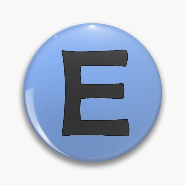 Item preview, letter e black designed and sold by ZiphGames.