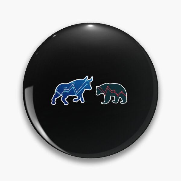 Item preview, stock exchange bull and stock exchange bear  designed and sold by Motiv-Creator.