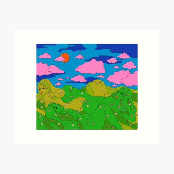 Miss Mountains Art Print