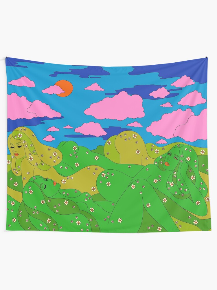 Alternate view of Miss Mountains Tapestry