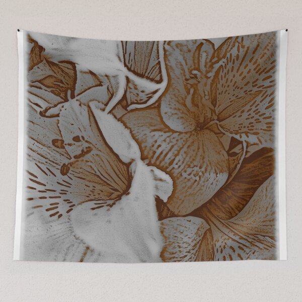 Item preview, Earthtone Abstract Floral designed and sold by Oak Mountain.