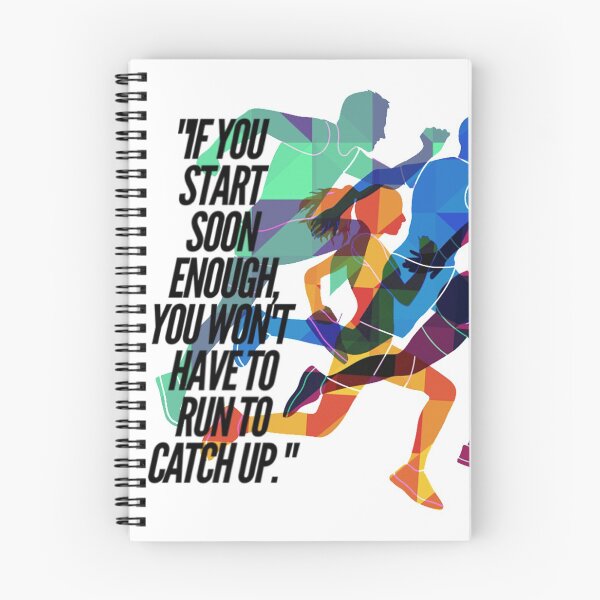 Item preview, "If you start soon enough, you don't have to catch up." designed and sold by TheLifeInspired.
