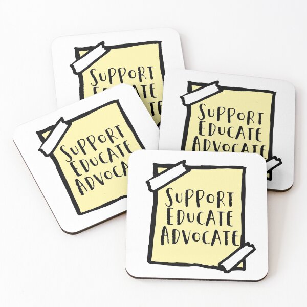 Item preview, Support Educate Advocate designed and sold by EvyStickersx.