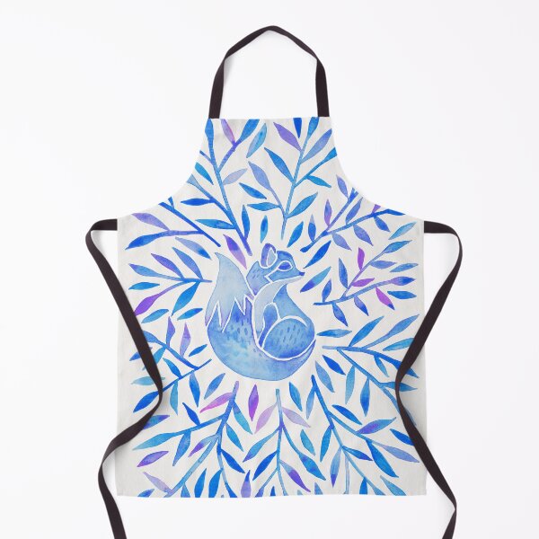 Item preview, Arctic Fox – Indigo Leaves designed and sold by Cat Coquillette.