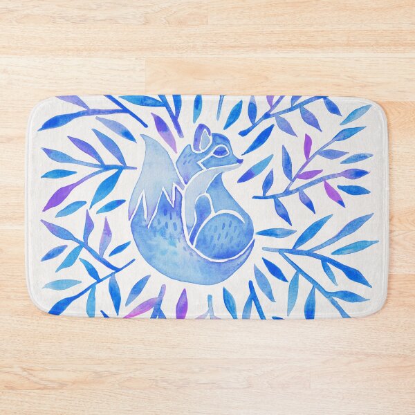 Item preview, Arctic Fox – Indigo Leaves designed and sold by Cat Coquillette.