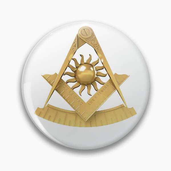 Item preview, Freemason Past Master Gold White Background Masonic designed and sold by MasterMasonMade.