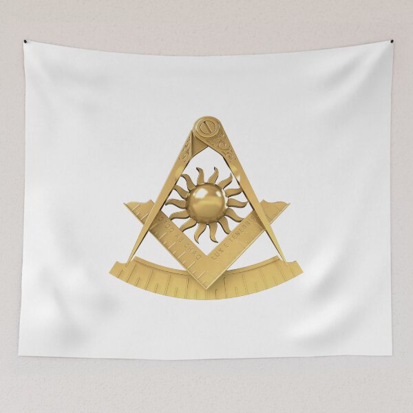 Artikelvorschau, Freimaurer Past Master Gold Auf Weißem Hintergrund Masonic entworfen und verkauft von MasterMasonMade.