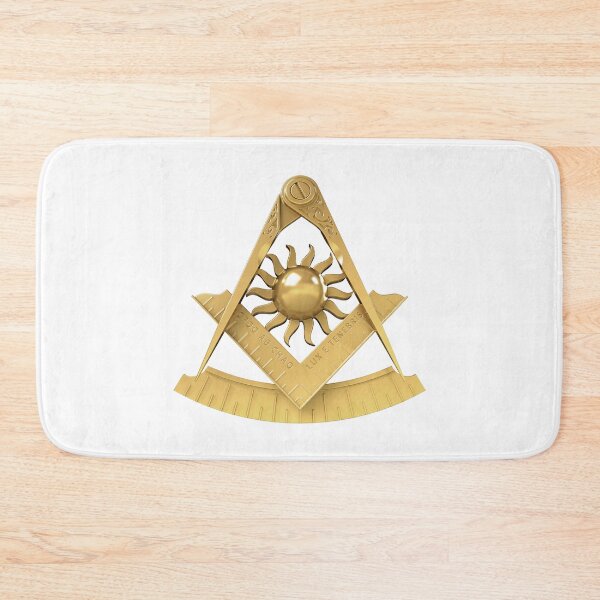 Item preview, Freemason Past Master Gold White Background Masonic designed and sold by MasterMasonMade.