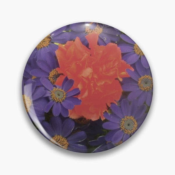 Item preview, ALLEGRATA 10 cinerary carnation daisies ROSE PURPLE flower bouquet floral arrangement nature plant picture designed and sold by dragonemma.