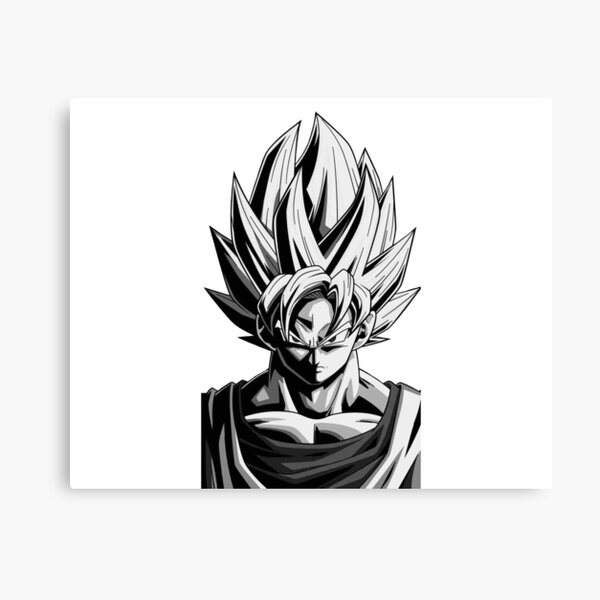 Lienzos Goku Negro Redbubble