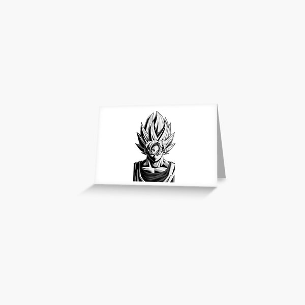 Cartes De Vœux Sur Le Theme Dragon Ball Super Black Goku Redbubble