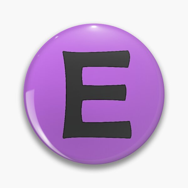 Item preview, letter e black designed and sold by ZiphGames.