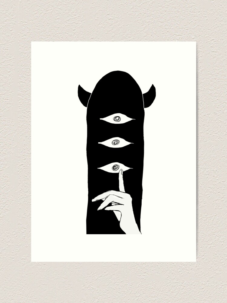 Hush Oyasumi Punpun Art Print By Mewccin Redbubble