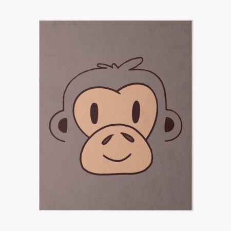 Monkey Funny Face Wall Art Redbubble