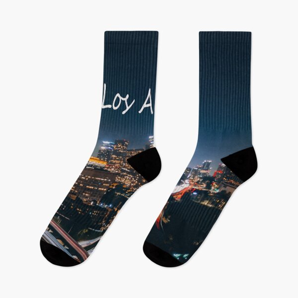 Item preview, Los Angeles California City Skyline at night designed and sold by mwagie.