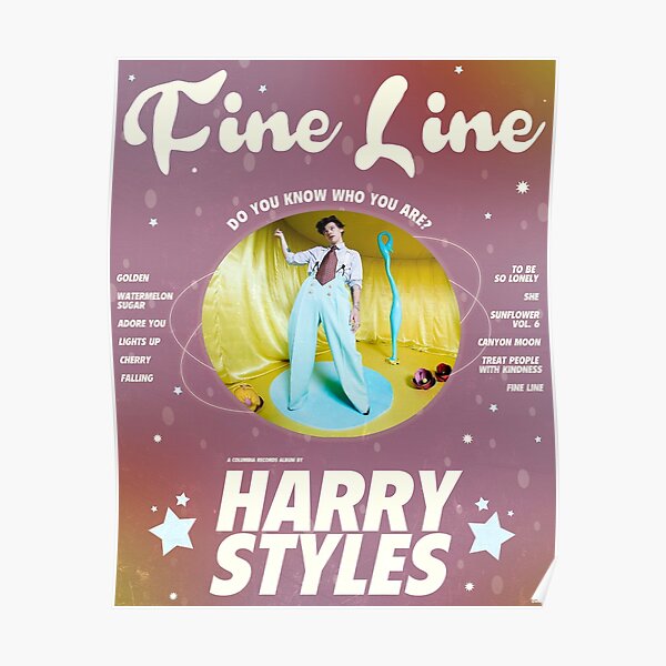 Harry Fine Line Poster By Viviciuz Redbubble