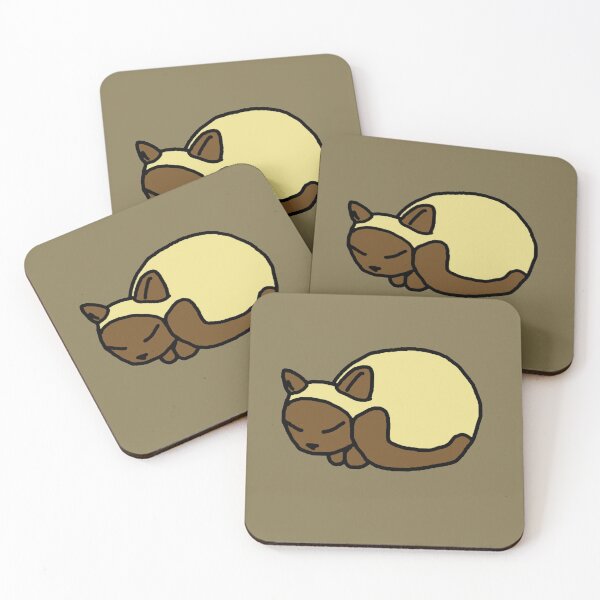 Item preview, Sleepy Siamese Cat designed and sold by Chubuter.