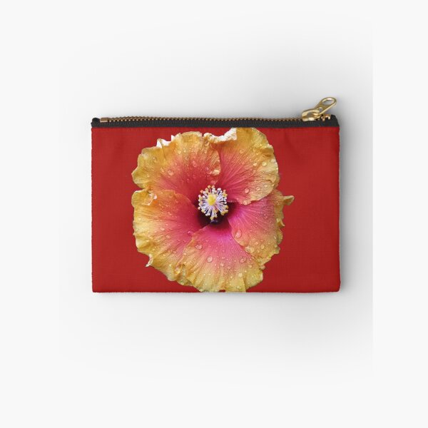 Item preview,  Yellow orange Hibiscus with morning dew designed and sold by Aura-E.