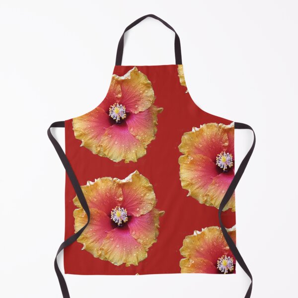 Item preview, Yellow orange Hibiscus with morning dew designed and sold by Aura-E.
