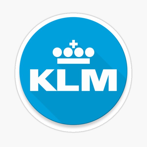 KLM sticker design Sticker