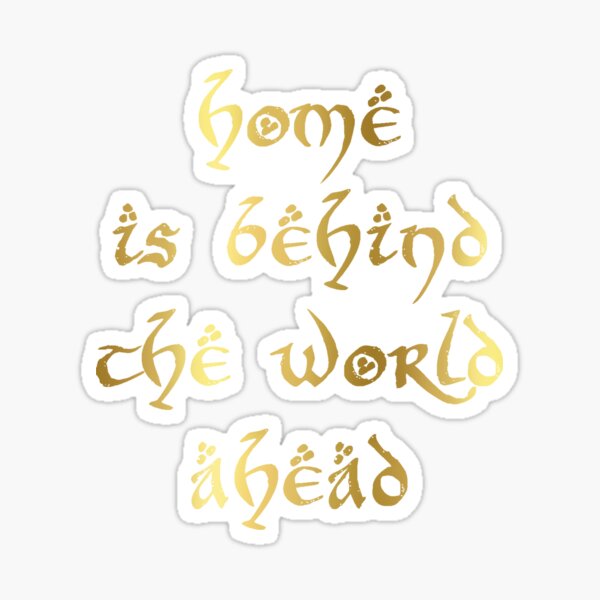 Artikel-Vorschau von Home is Behind The World Ahead Gold, designt und verkauft von Carla Perry.