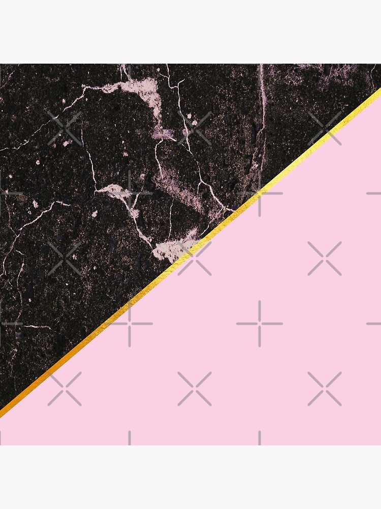 Pink and gold abstract, marble by ColorsHappiness