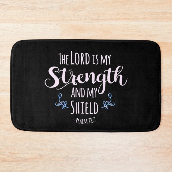 Item preview, Psalm 28:7 The Lord is my Strength - Pink designed and sold by amazingjoy.