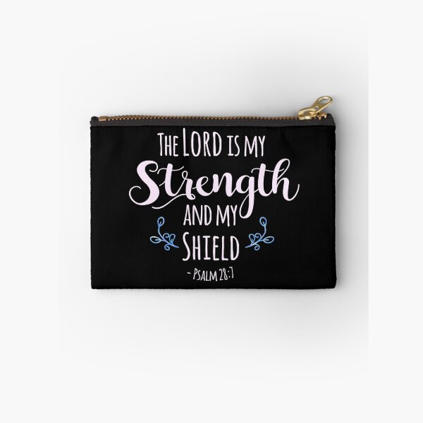 Item preview, Psalm 28:7 The Lord is my Strength - Pink designed and sold by amazingjoy.