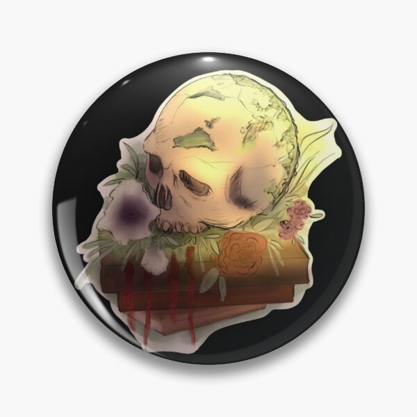 Item preview, Skull and books designed and sold by Tessa De Voe.