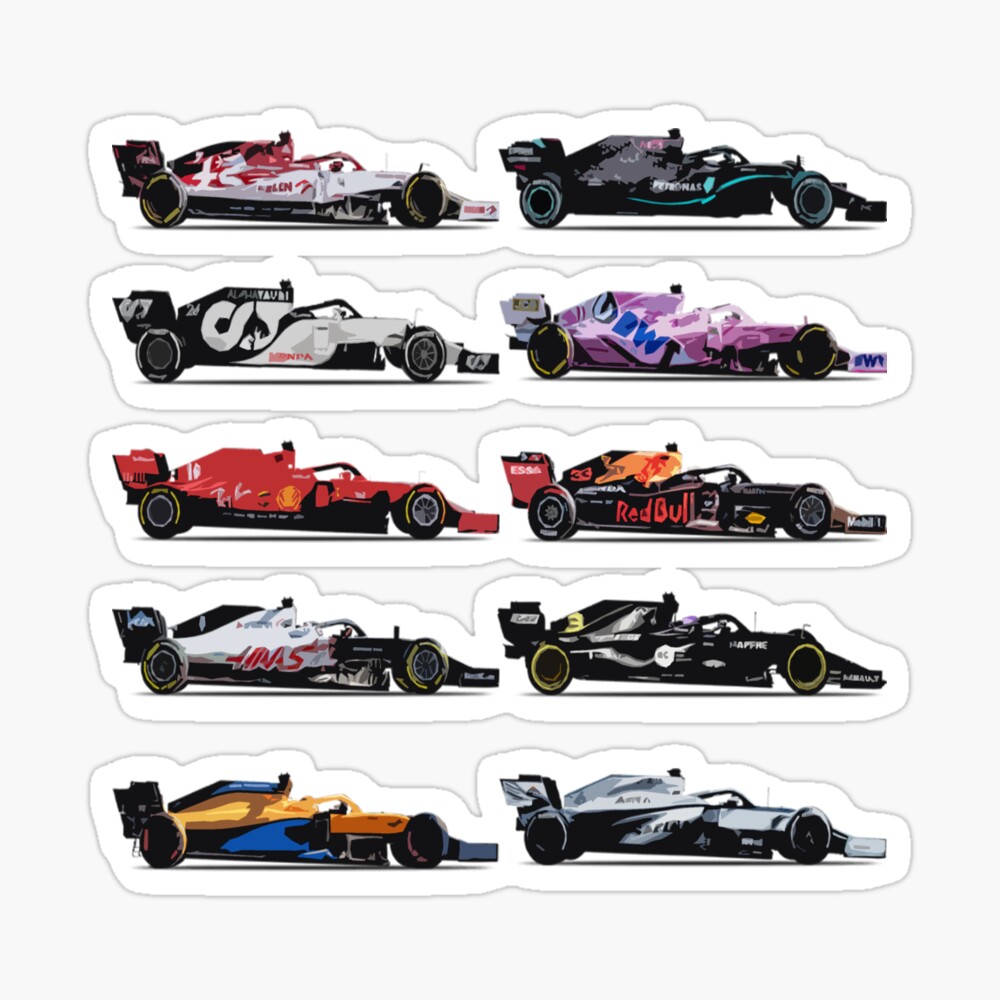 F1 Alle Autos 2021 Poster Von Thef1racing Redbubble