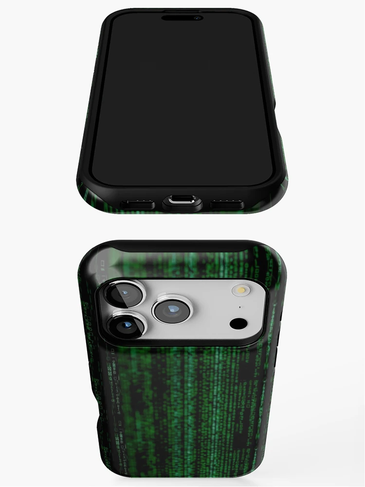 Thumbnail 3 of 4, iPhone Case, Matrix Computer Data pattern designed and sold by deesnutz69.