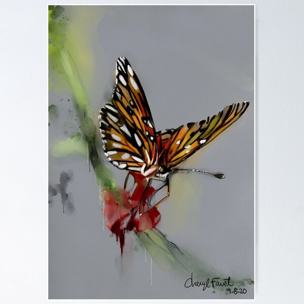 Item preview, Butterfly water color designed and sold by musclequeen.