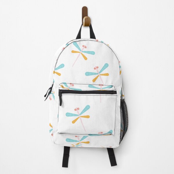 Item preview, Blue, yellow, pink Dragonfly print design designed and sold by ArtbyCharmante.