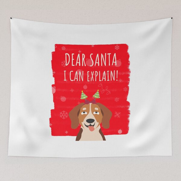 Item preview, Dear Santa, I can explain - Naughty puppy designed and sold by Lijo Jose.