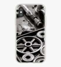 Cogs and Gears Black and White Photograph iPhone Case