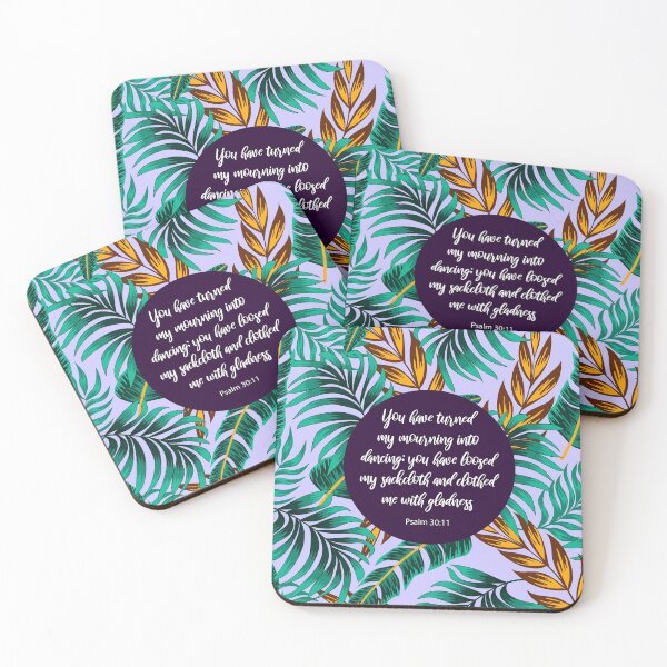 Item preview, You have turned my mourning into dancing, Psalm 30:11, Bible Verse designed and sold by StudioCitrine.