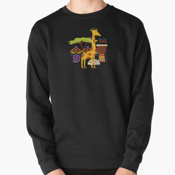 African Animal Lodge Pullover Sweatshirt