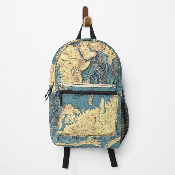 Item preview, Blue Golden Vintage Detailed Ocean World Map Boho designed and sold by easteuromaps.