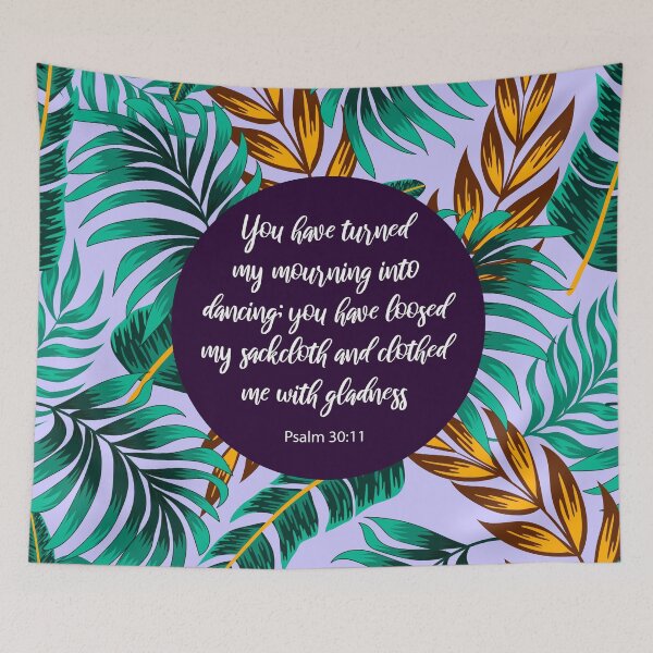 Item preview, You have turned my mourning into dancing, Psalm 30:11, Bible Verse designed and sold by StudioCitrine.