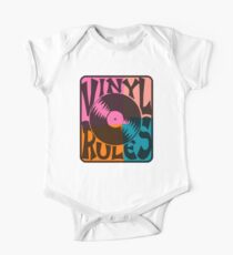 Vinyl Records Rule Pop Art One Piece - Short Sleeve