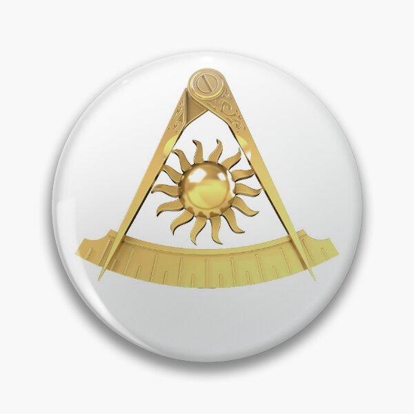 Item preview, Freemason Past Master Gold White Background Masonic designed and sold by MasterMasonMade.