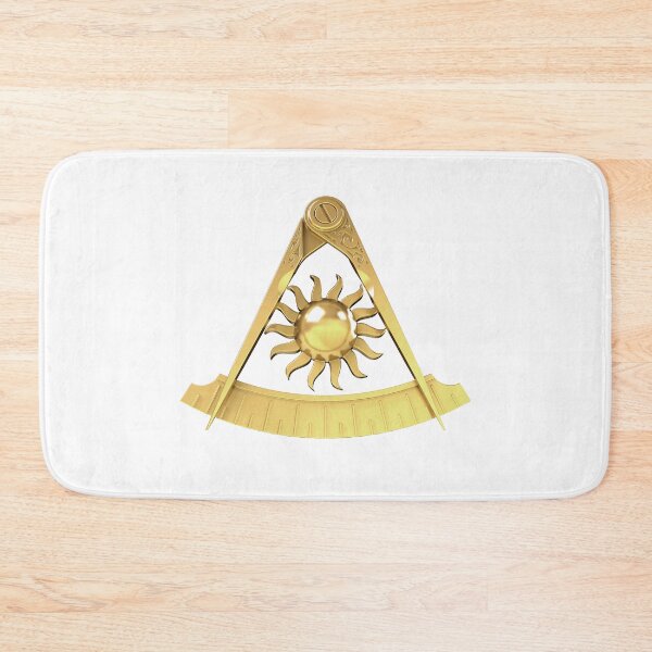 Item preview, Freemason Past Master Gold White Background Masonic designed and sold by MasterMasonMade.
